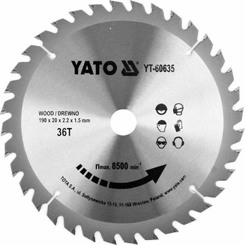 YATO SAW DISK.PERŽIŪRA. 190*36*20 60635