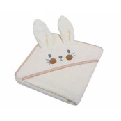 Rankšluostis kūdikiui 3D su gobtuvu RABBIT Ecru kaina