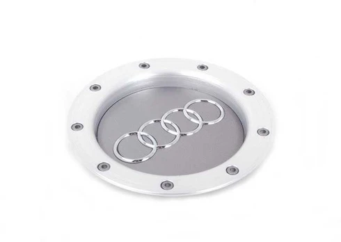VAG "Audi" sidabrinis ratų centrinis dangtelis Centrinė stebulė Originalus 8D060101165K1H7