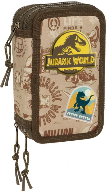 Safta Jurassic World triple pencil case 37pcs