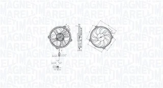Ventiliatorius, radiatoriaus MAGNETI MARELLI 069422855010