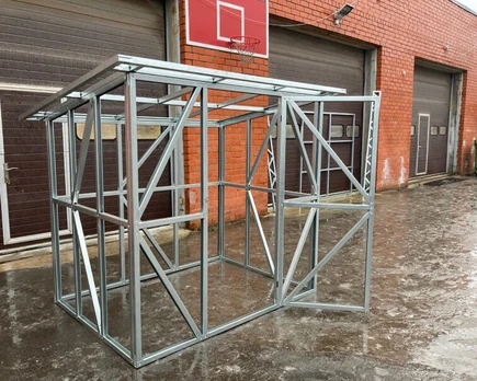 Sandėliukas 2 x 3 m (Konstrukcija)