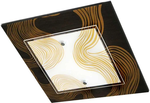 MORENA CEILING LAMP 2X60W E27 40X40X8 CLOUDS Juodas
