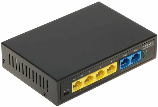 Šakotuvas SWITCH POE GTX-A1-06-42-V2 4 PRIEVADŲ