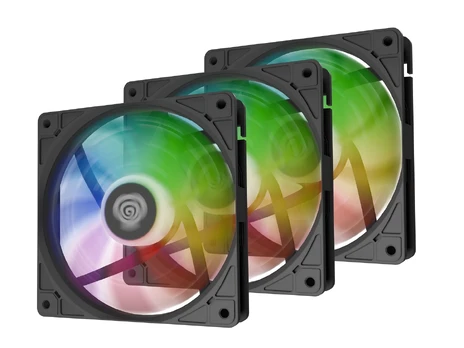 "Genesis Oxal 120 ARGB black" - 3 ventiliatorių rinkinys
