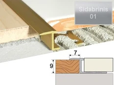 Profilis Effector A57 užbaigimo | sidabrinis 300 cm