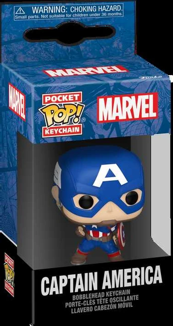 FUNKO POP! Raktų pakabutis: Marvel - Captain America