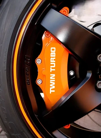 Twin Turbo Karščiui atsparūs suportų lipdukai