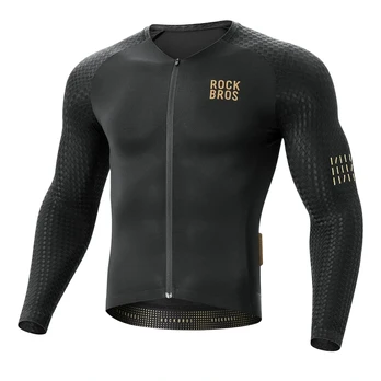 Rockbros YDCX008 Diamond Long Sleeve Cycling Jersey Size L - Juodas