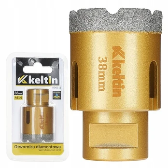 Deimantinė karūna Keltin 38mm M14 skirta gresui, plytelėms, glazūrai, gręžimo karūnėlė