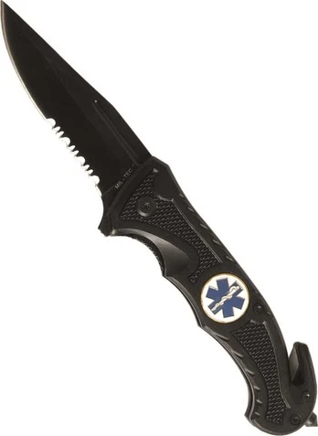 Mil-Tec Juodas CAR KNIFE ′RESCUE′
