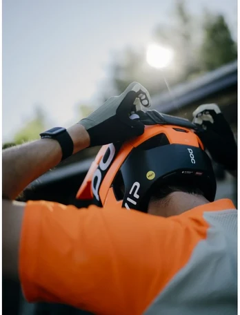 Dviračio šalmas visą veidą dengiantis POC Otocon Race Mips, oranžinis