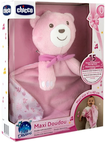 Migdukas, meškiukas Chicco Maxi Doudou, rožinis