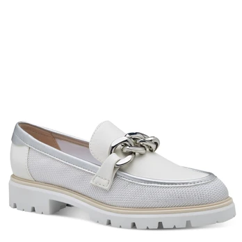 Loaferiai moterims, Balta, Loafers