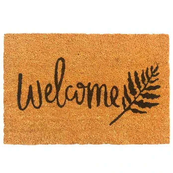Kokoso pluošto durų kilimėlis: Welcome