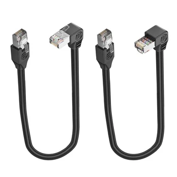 Cat 5e Kampinis Ethernet Kabelis Rj45 30cm