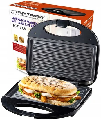 Sumuštinių keptuvė–grilis 1000 W – panini, mėsai ir sumuštiniams