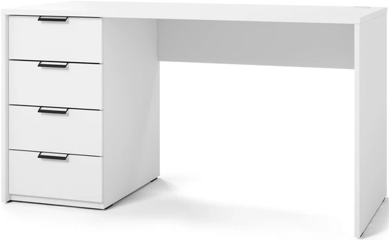 Rašomasis stalas Barold, 140x75x60 cm, balta
