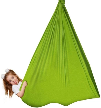 Elastinės sūpynės, žalios spalvos, 100 * 280 cm