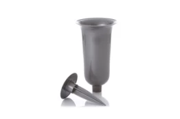 Vaza Form Plastic Dama 1070, 32.7 cm, sidabro kaina
