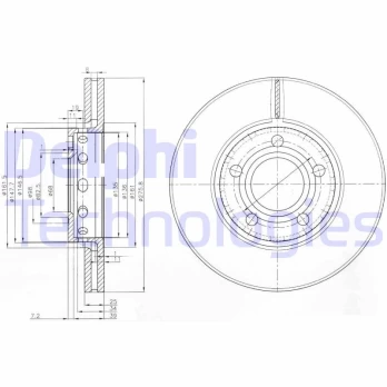 Stabdžių diskas DELPHI BG2518