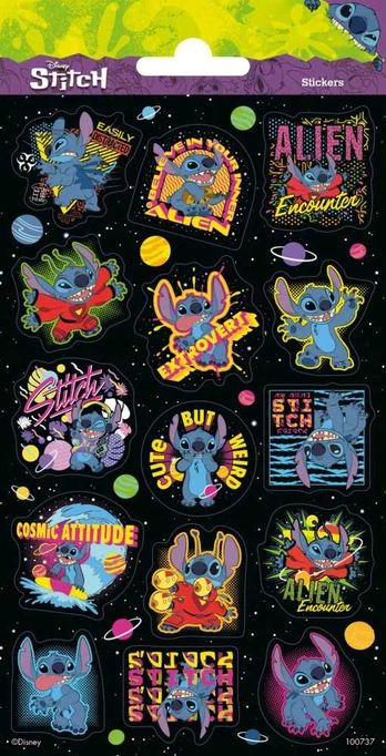 BT21 Naklejki brokatowe Stitch