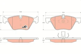 TRW GDB1559 Brake pad set