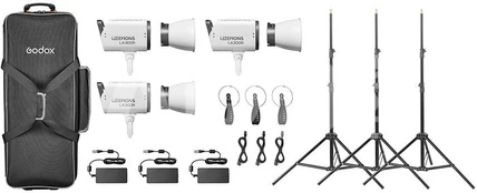 Godox Litemons LA300R RGB LED Video Light 3 light kit (White)