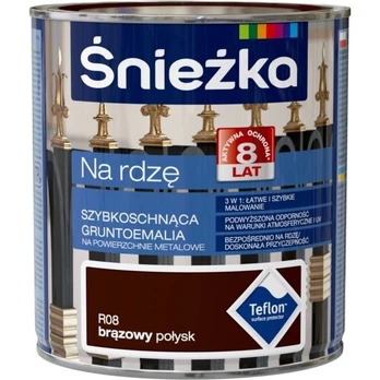 Emalė ant rūdžių ruda 0.65l Sniežka