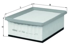 Oro filtras MAHLE LX1568 kaina