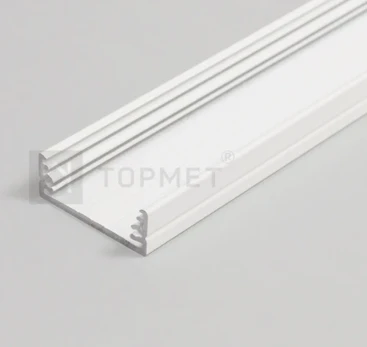 3m LED juostos profilis WIDE24 G/W, baltai dažytas