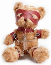 Bear CRUSHIOUS CRUSHITO BONDAGE MEŠKIUKAS RAUDONAS 31CM kaina
