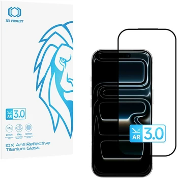 Apsauginis stiklas Tel Protect 10X AR 3.0 AntiReflective Titanium Apple iPhone 17 Pro Max (envelope)