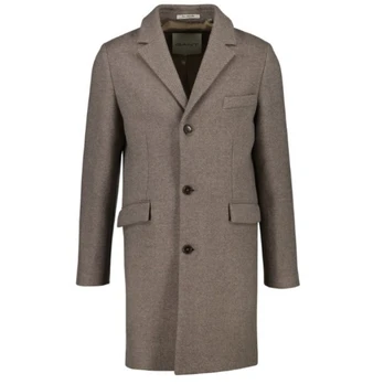 Paltas vyrams, Pilka, Classic two-tone wool coat