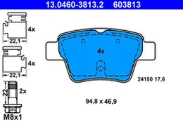 ATE 13.0460-3813.2 Brake pad set