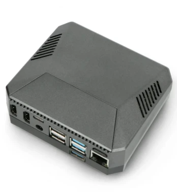 Argon40 Aliuminio dėklas Raspberry Pi 4B su ventiliatoriumi - Argon ONE M.2 - pilkas
