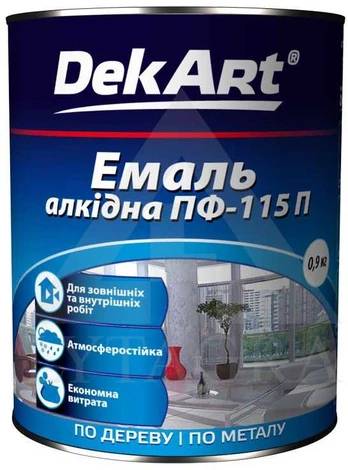 Alkidinė emalė DEKART PF-115P, smėlinė, 0.9kg