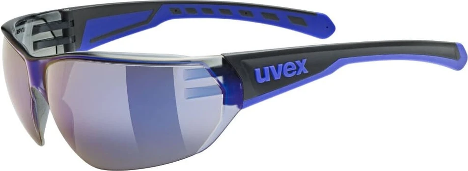 Akiniai Uvex equate black-blue matt / mirror blue