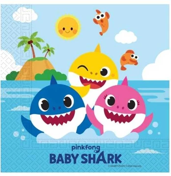 Globos Europe Bv Baby Shark servietter