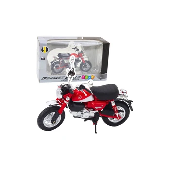 Motorcycle Retro Classic Metal Lights Red 1:12