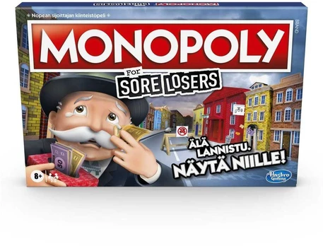 Hasbro Games Monopoly Sore Losers Edition -lautapeli