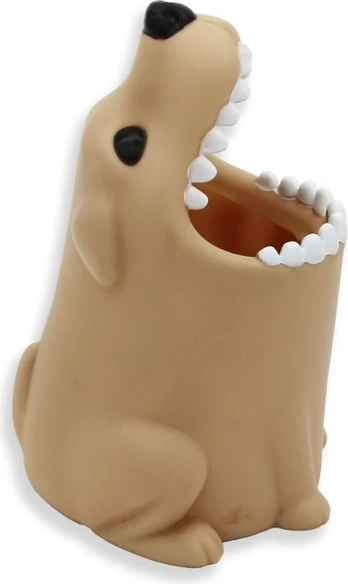 Winkee - Toothbrush Holder - Dog - Beige - Compact