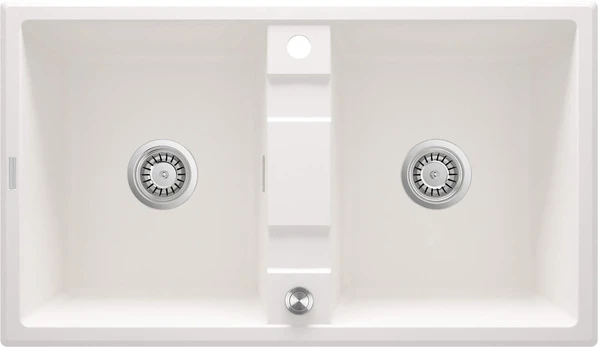 2-bowl granite sink