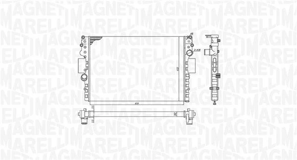 Radiatorius, variklio aušinimas MAGNETI MARELLI 350213183800