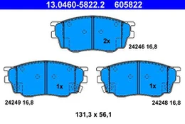 ATE 13.0460-5822.2 Brake pad set