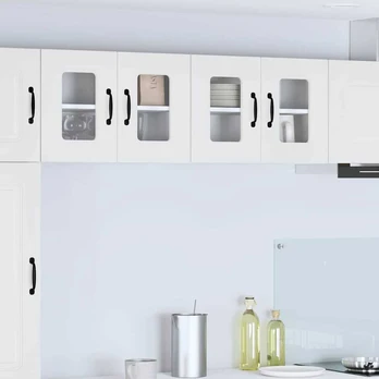 Virtuvės sieninė spintelė 2 pcs Balta 60 x 31 x 40 cm
