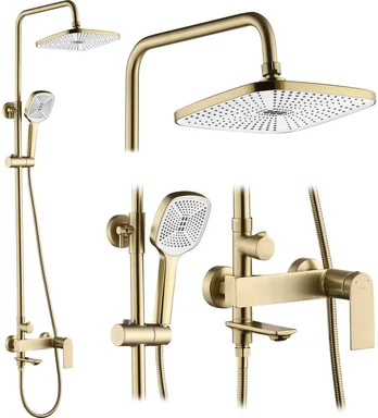 Dušo sistema REA Storm, Brushed Gold