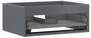 Praustuvo spintelės korpusas Mexen Box-A, 60 cm, 1 stalčius, Graphite matt