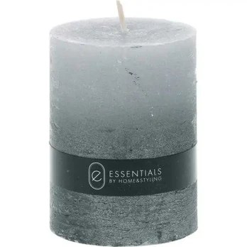 Candle Grey 8x6x6cm
