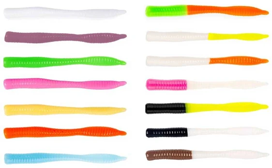 Masalas upėtakiui Akara Trout Time Worm 7,5cm - Shrimp